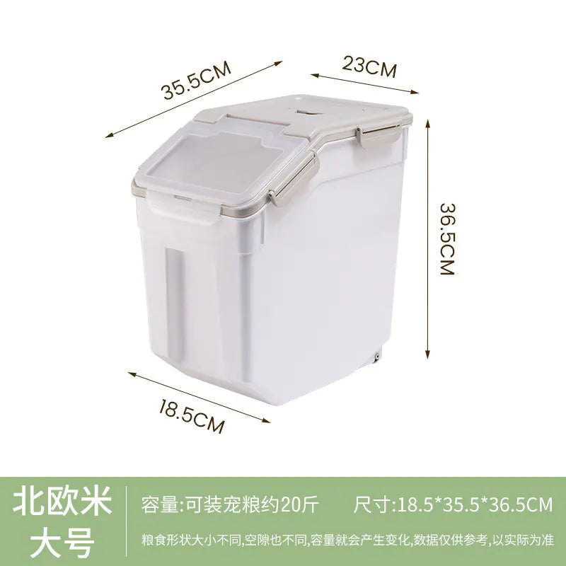 30L Cat Food Storage Bin - Moisture and Insect Proof