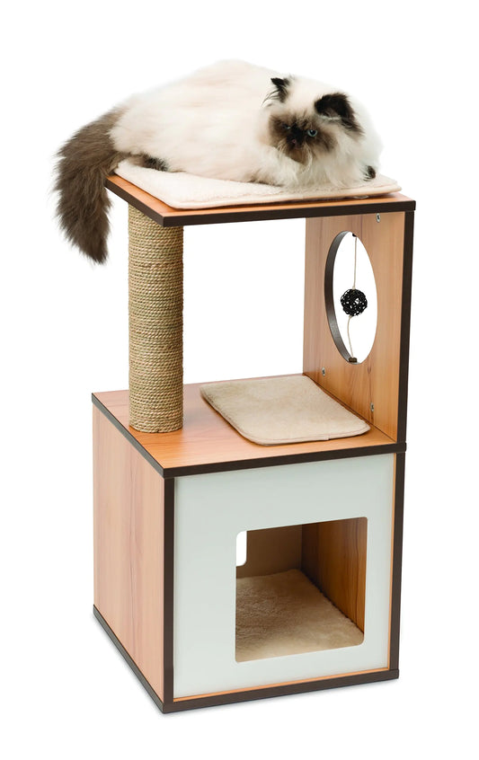 Vesper Cat Tree Cat Box Small Walnut 52075