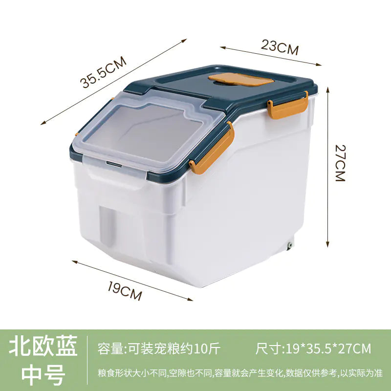 30L Cat Food Storage Bin - Moisture and Insect Proof