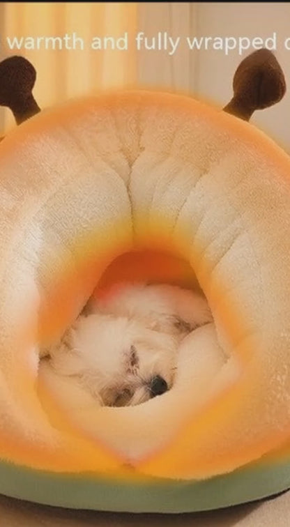 Pet Bed Winter Cat Dog Slippers Small Nest