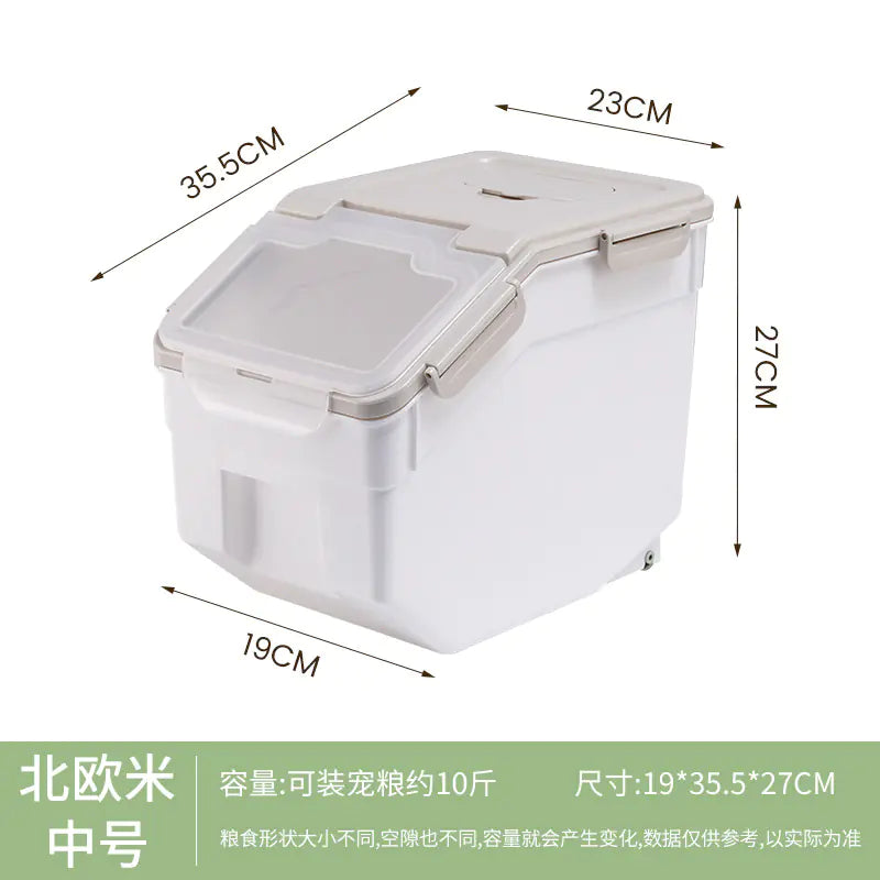 30L Cat Food Storage Bin - Moisture and Insect Proof