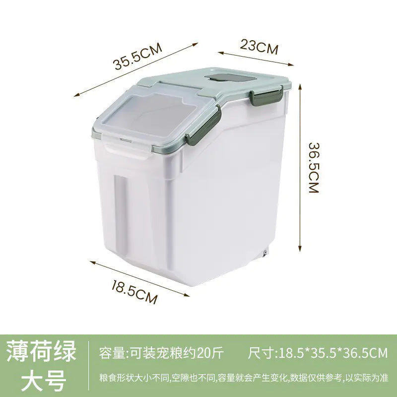 30L Cat Food Storage Bin - Moisture and Insect Proof