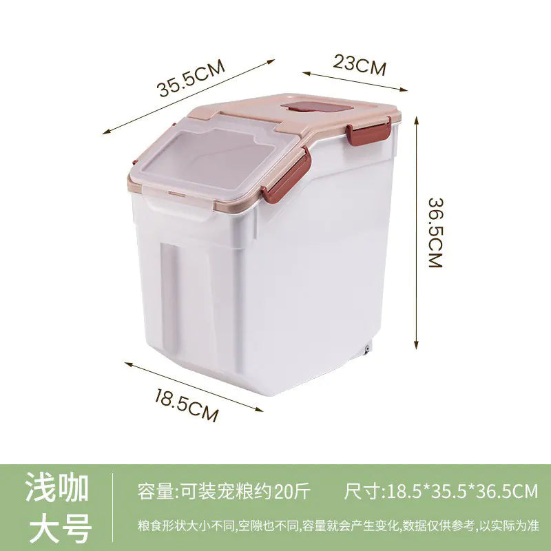 30L Cat Food Storage Bin - Moisture and Insect Proof