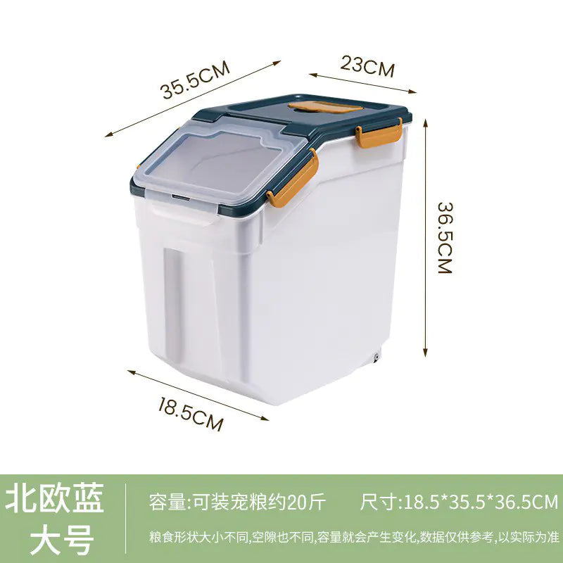 30L Cat Food Storage Bin - Moisture and Insect Proof
