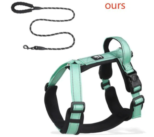 Reflective Dog Vest with Leash for Medium to Large Dogs