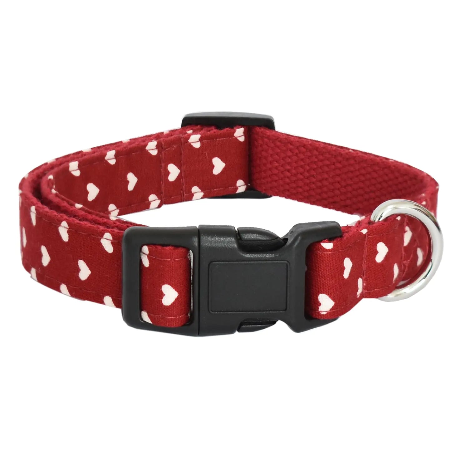 Bubblepup Dog Collar Cute Cotton Dog Collars Adjustable Soft Girl Dog Collars for Small Medium Large Dogs